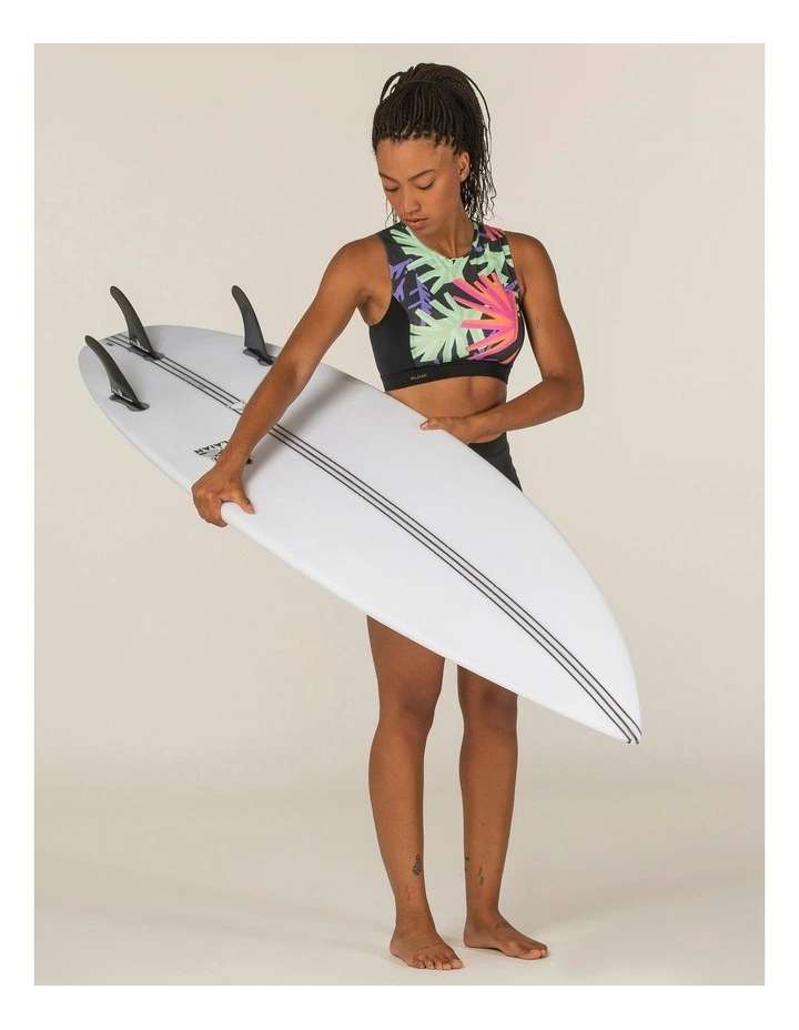 WOMENS CROP TOP CARLA HAWAII WITH BACK ZIP AND HYDROPHOBIC REMOVABLE CUPS image 7