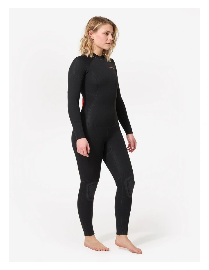 Decathlon - Women's 4/3 mm neoprene SURF 100 wetsuit with back zip black image 2