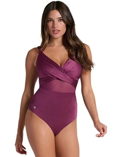 Recycled Nylon Shaping One-Piece Swimsuit with Mesh