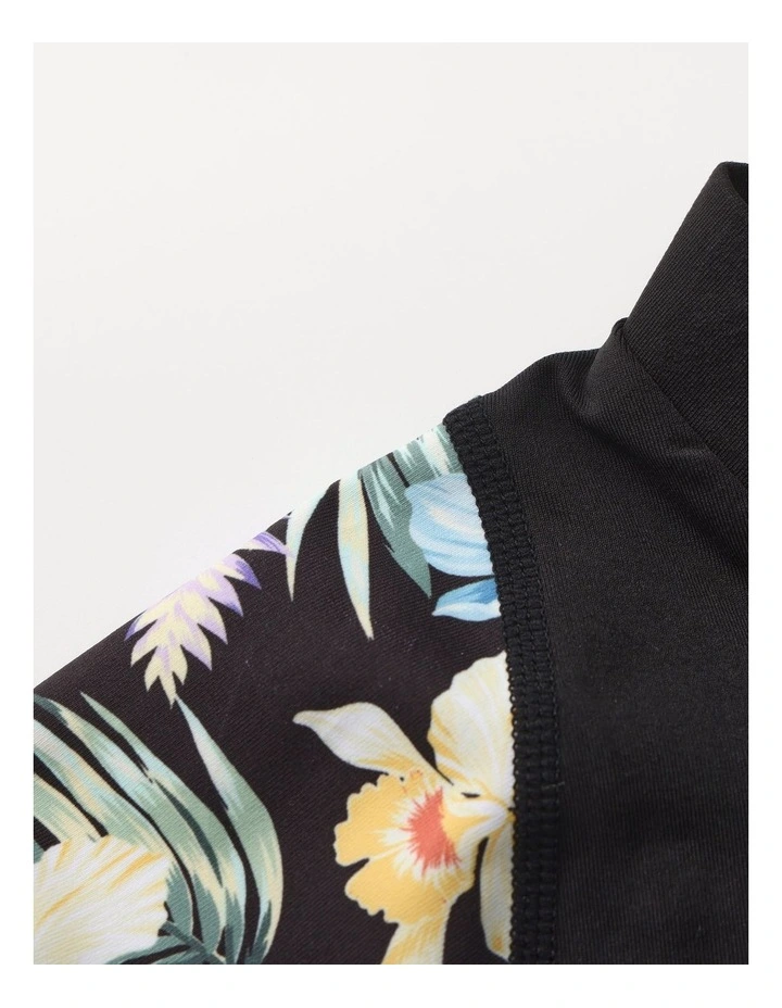 Decathlon - Womens long sleeve UV-protection t-shirt 500 TROPIC BLACK image 4