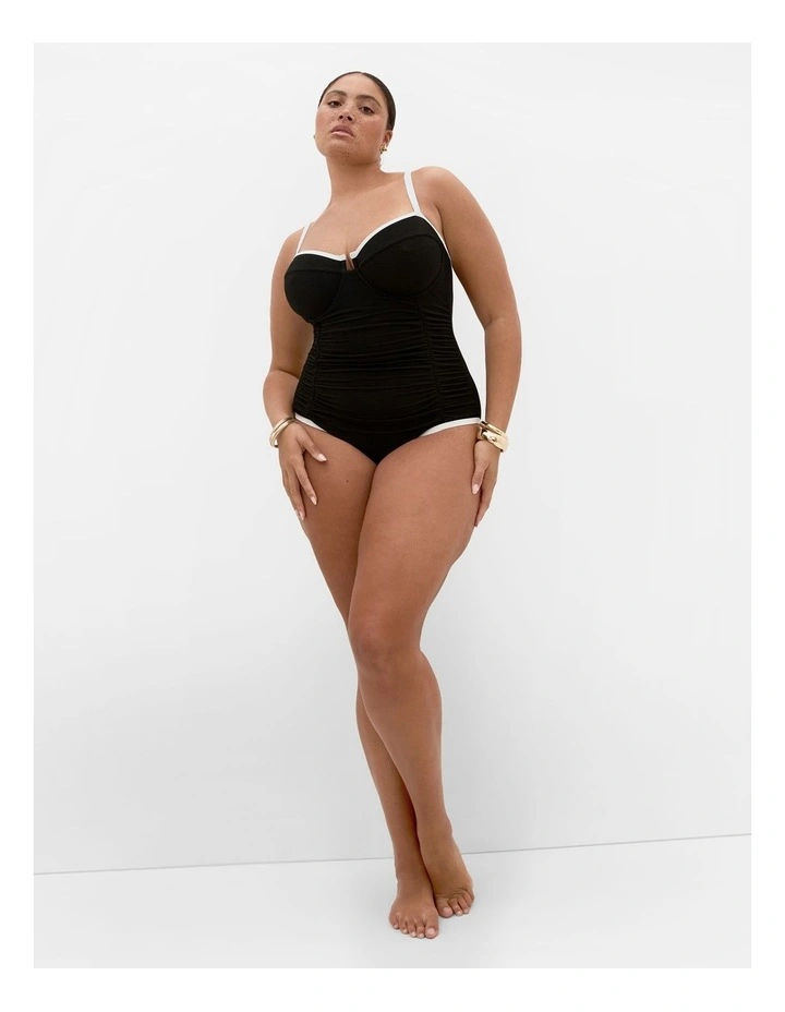 Plus Size Antigua Underwire 1 Piece in black image 1