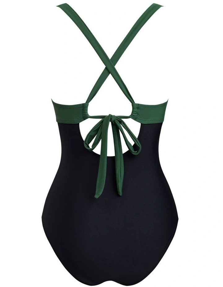 Colourblock Twist Front One Piece Swimsuit image 5