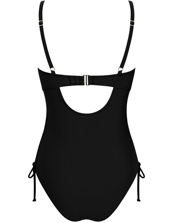 Mesh Panel Cut-Out One Piece Swimsuit image 5