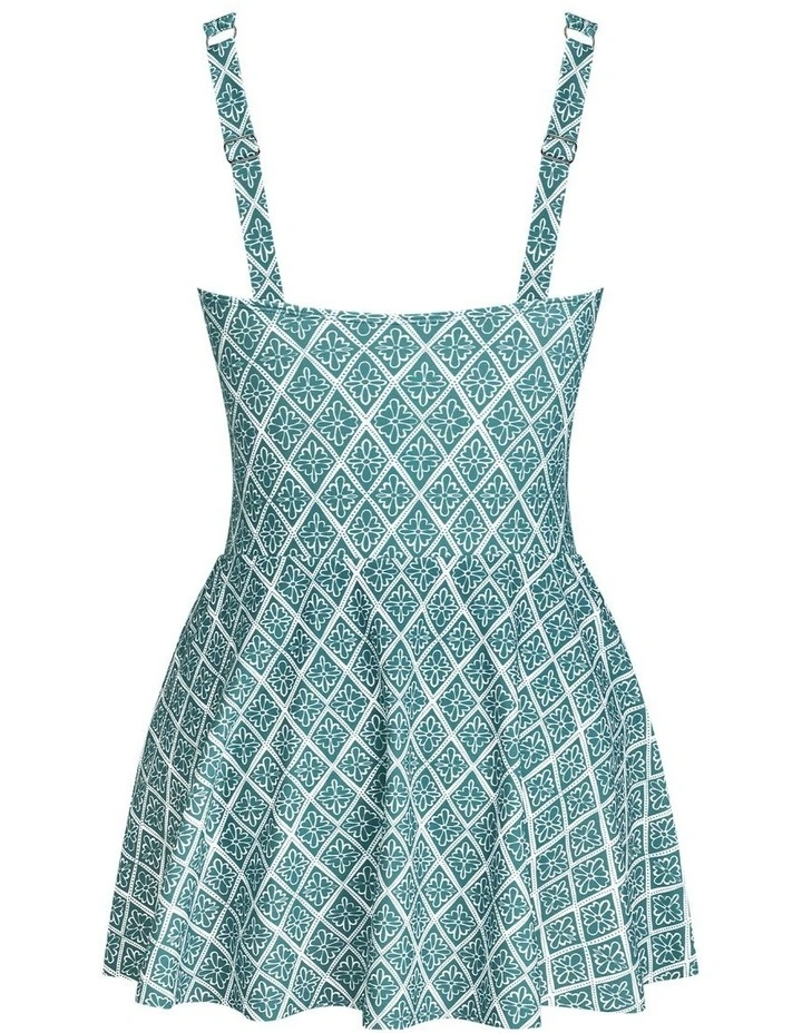 Tie Side Skirted One Piece Swimsuit image 5