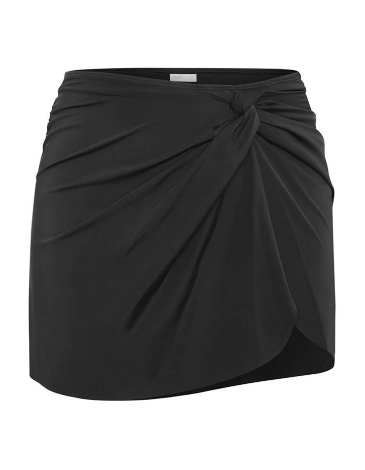 Plus Size Azores Bikini Skirt in Black image 3