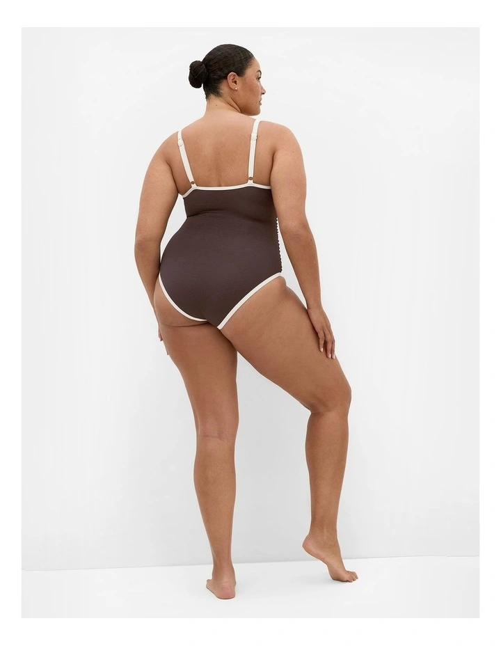 Plus Size Antigua Underwire 1 Piece in Espresso image 2