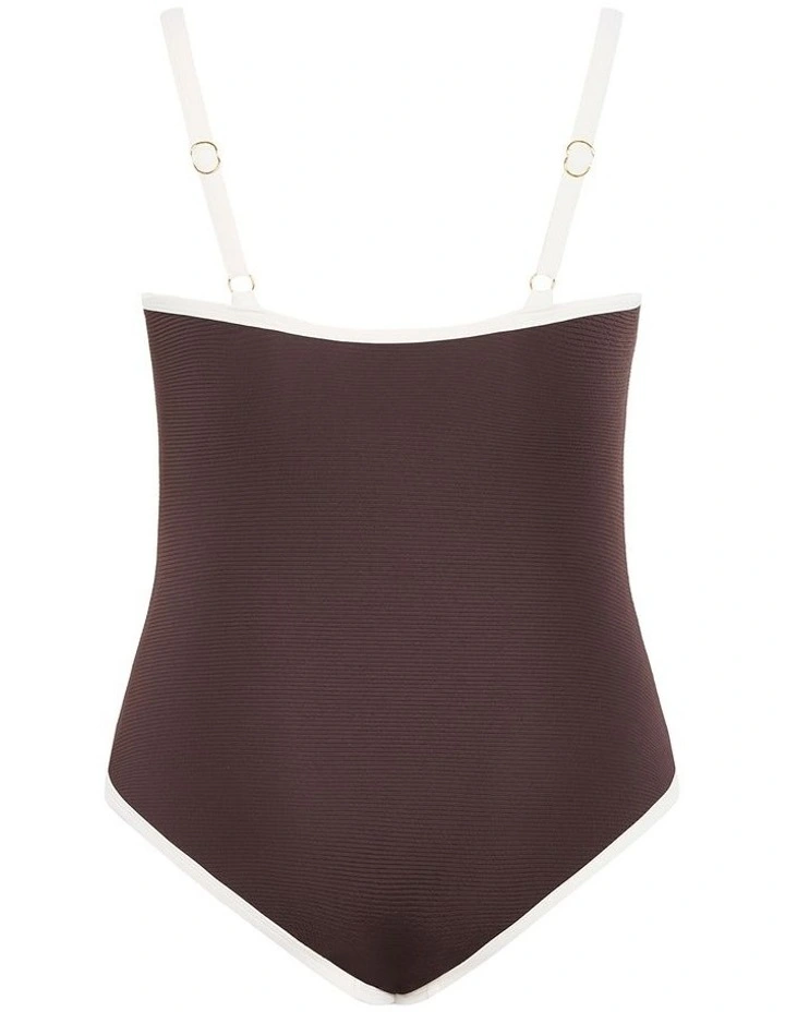 Plus Size Antigua Underwire 1 Piece in Espresso image 4