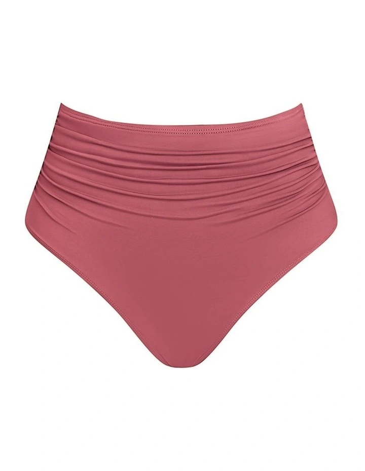 Solid High Waist Ruched Bottom image 5