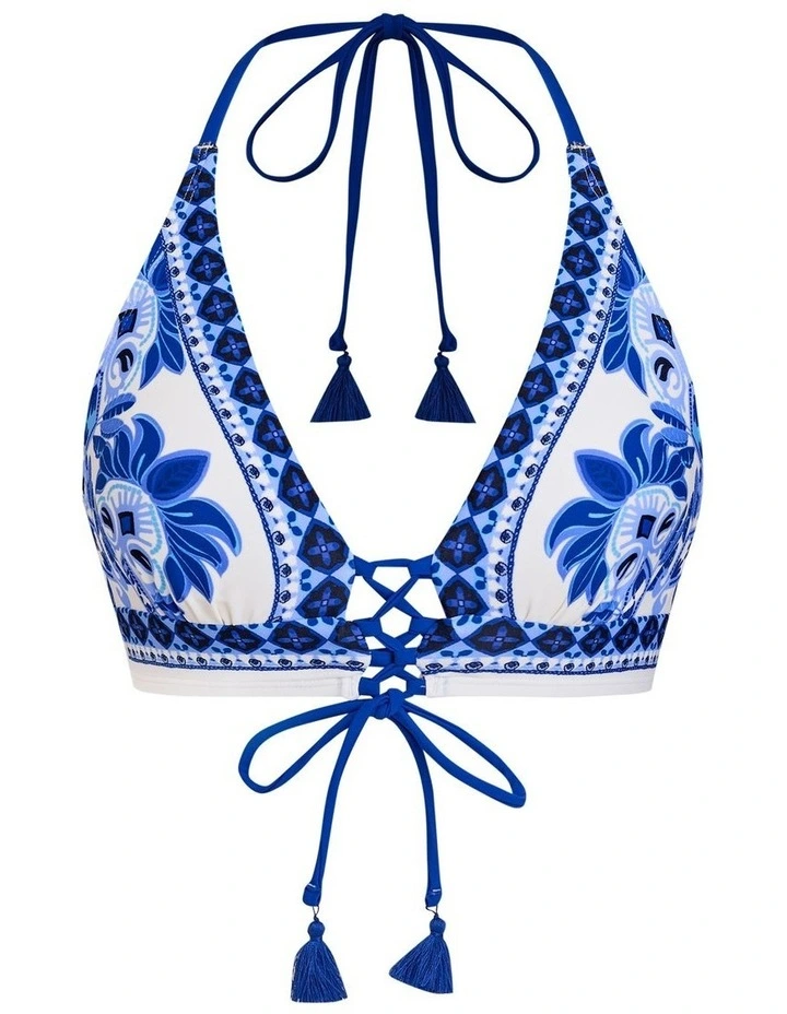 Lace-Up Triangle Bikini Top image 5