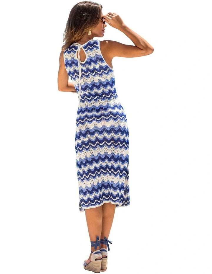 Tie Back Crochet Beach Cover Up Dress image 2
