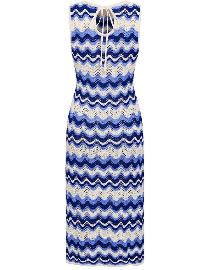 Tie Back Crochet Beach Cover Up Dress image 5