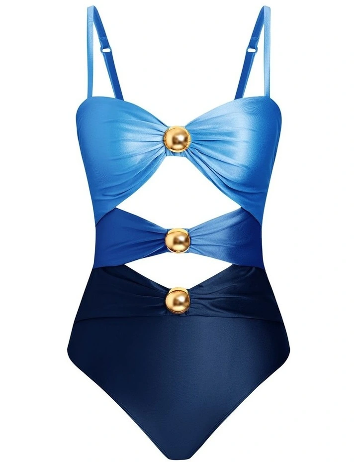 Colourblock Ring Accent One Piece Swimsuit image 4