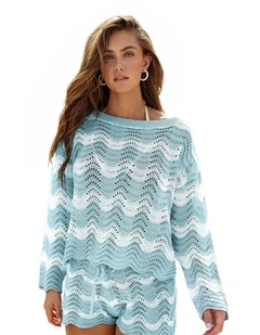 Open Stitch Crochet Beach Cover Up Top