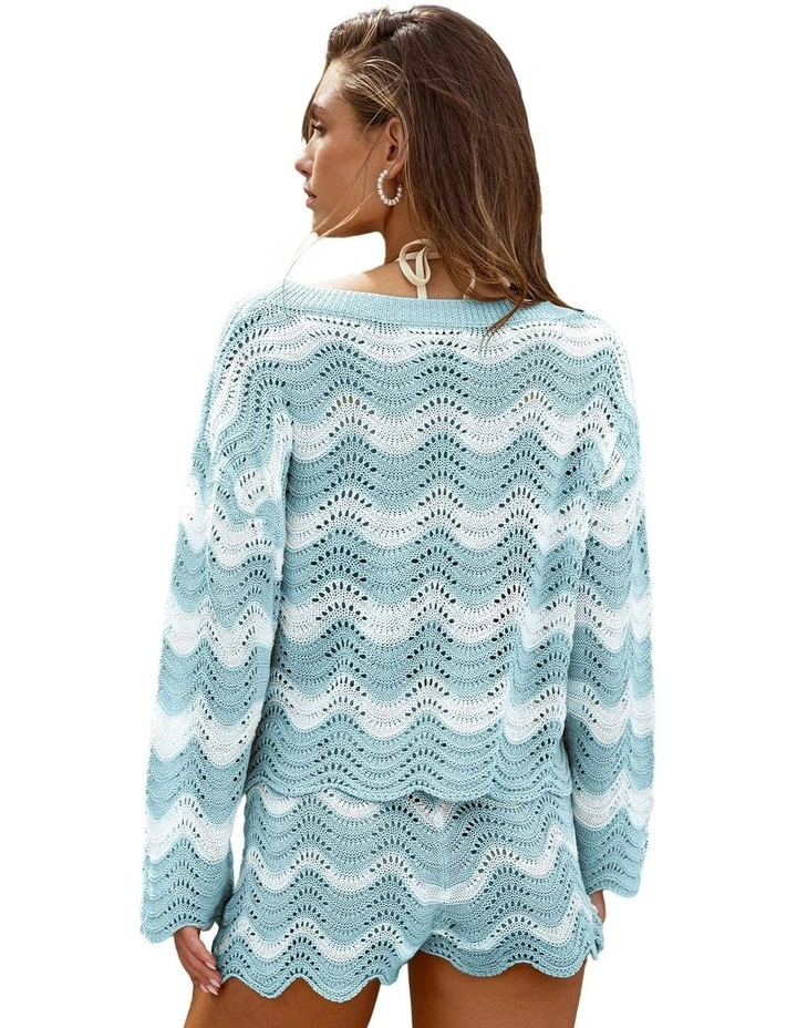 Open Stitch Crochet Beach Cover Up Top image 2