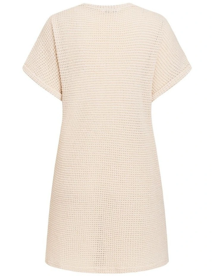 Textured V-Neck Beach Cover Up Tunic image 5