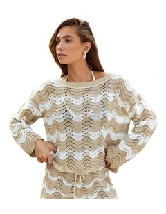 Open Stitch Crochet Beach Cover Up Top