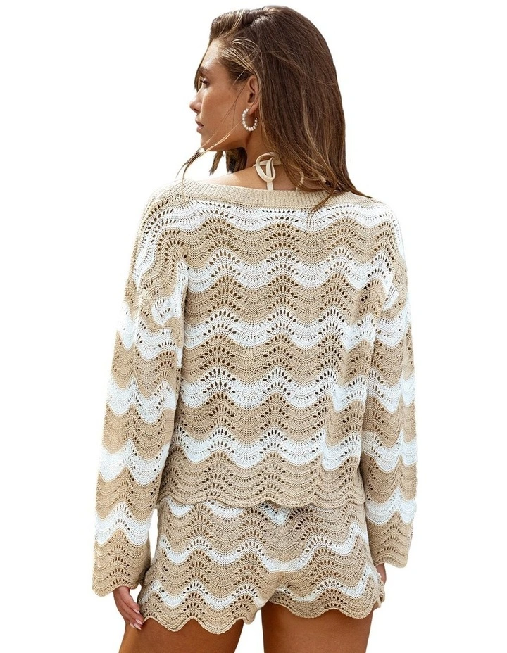 Open Stitch Crochet Beach Cover Up Top image 2
