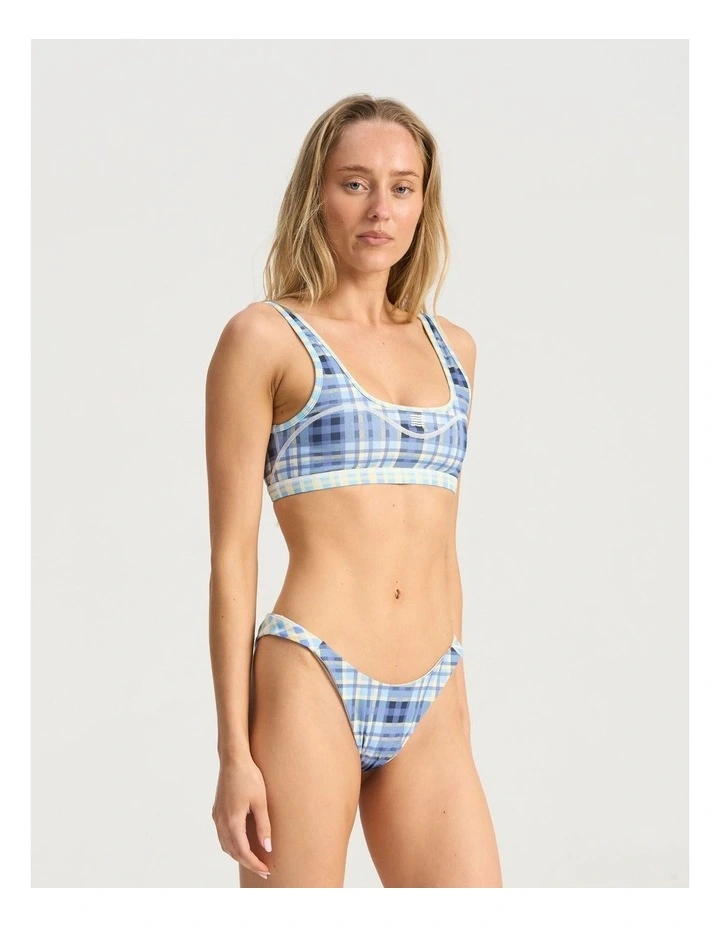 Off Duty Swim Top in Madras image 3