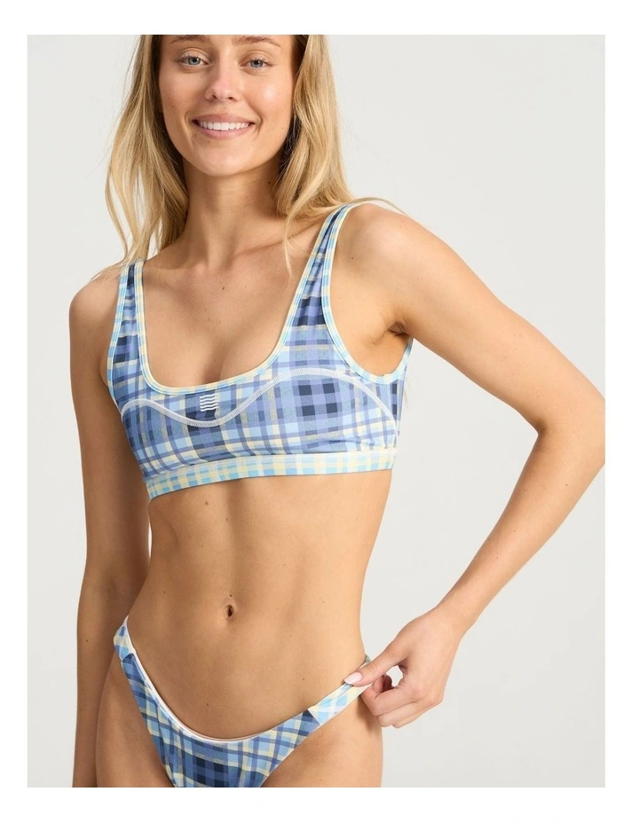 Off Duty Swim Top in Madras image 5