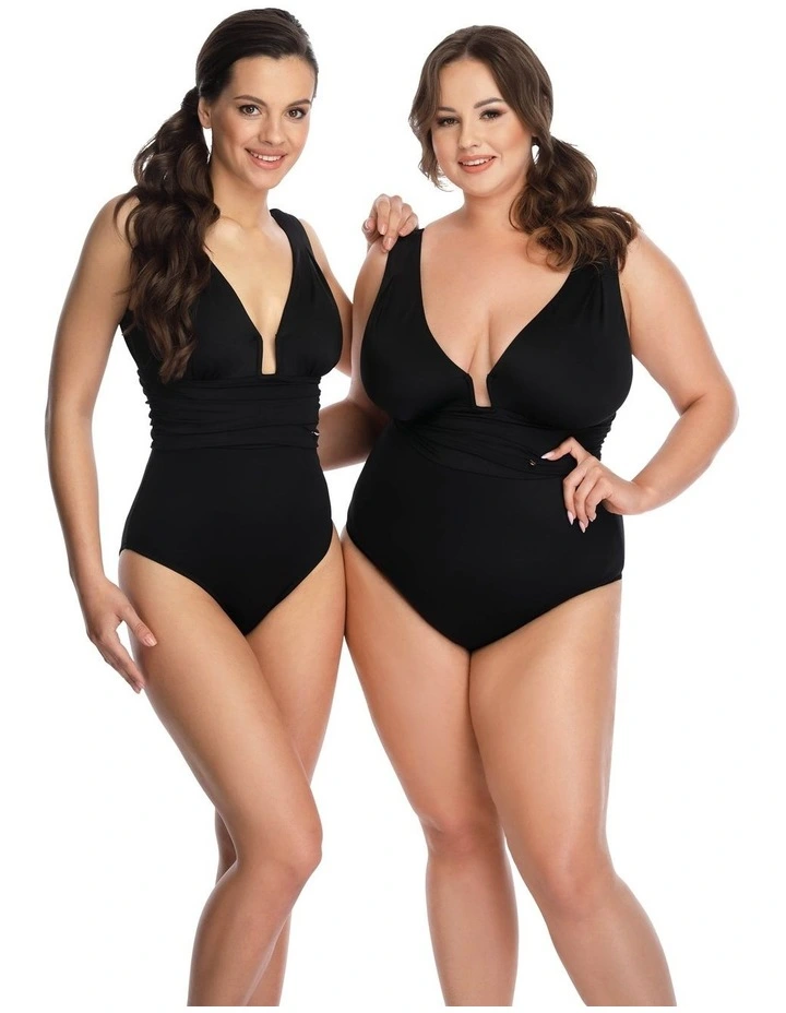 Milano Plunge Full Bust One Piece Swimsuit image 1