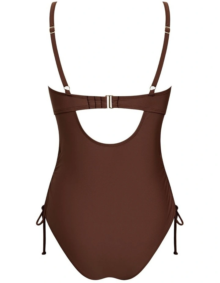 Mesh Panel Cut-Out One Piece Swimsuit image 5