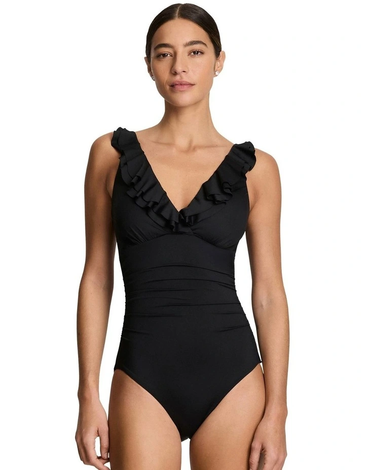 Beach Club Ruffle-Trim Padded Underwired One-Piece Swimsuit image 1