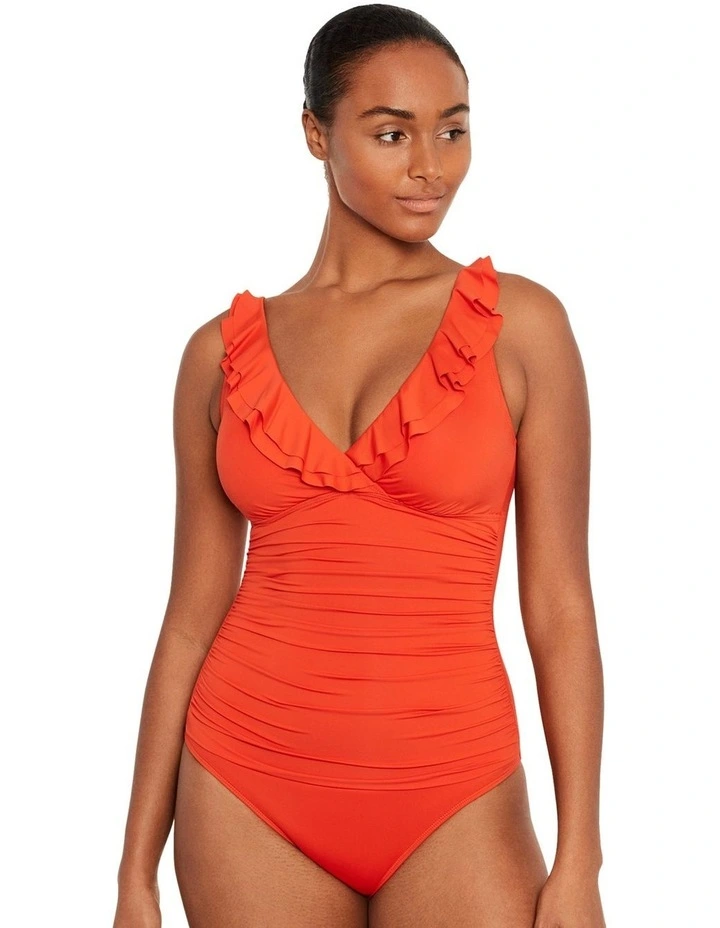 Beach Club Ruffle-Trim Padded Underwired One-Piece Swimsuit image 1