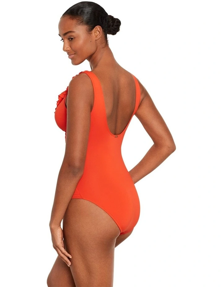 Beach Club Ruffle-Trim Padded Underwired One-Piece Swimsuit image 3