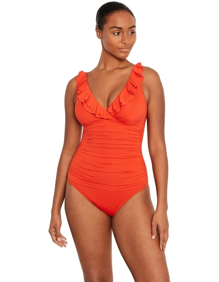 Beach Club Ruffle-Trim Padded Underwired One-Piece Swimsuit image 4