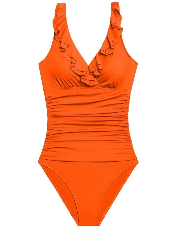 Beach Club Ruffle-Trim Padded Underwired One-Piece Swimsuit image 5