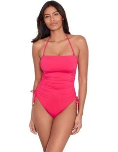 Beach Club Solids Halter or Strapless Bandeau Swimsuit