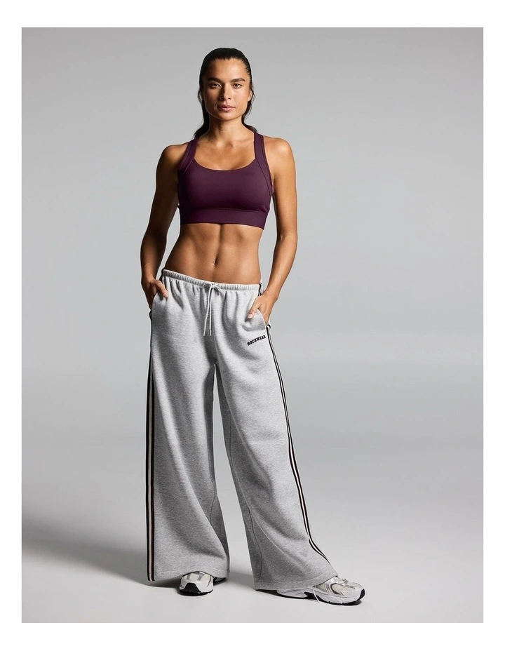 Layered High Impact Sports Bra Cherry Cola image 5