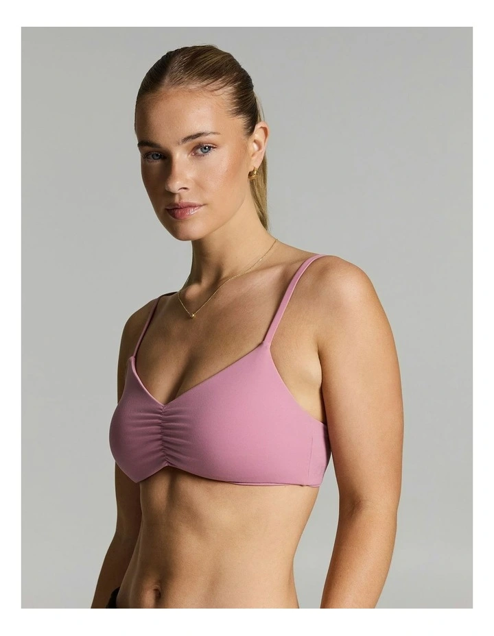 Rouched Low Impact Sports Bra Dusty Pink image 4