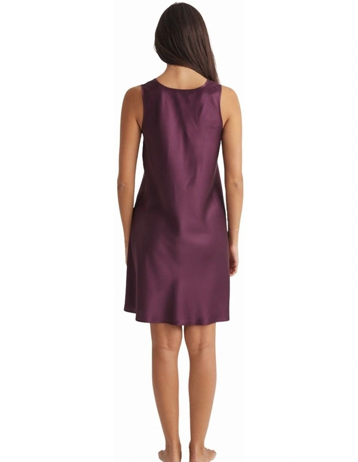 Silk Mono Chemise in Merlot image 2