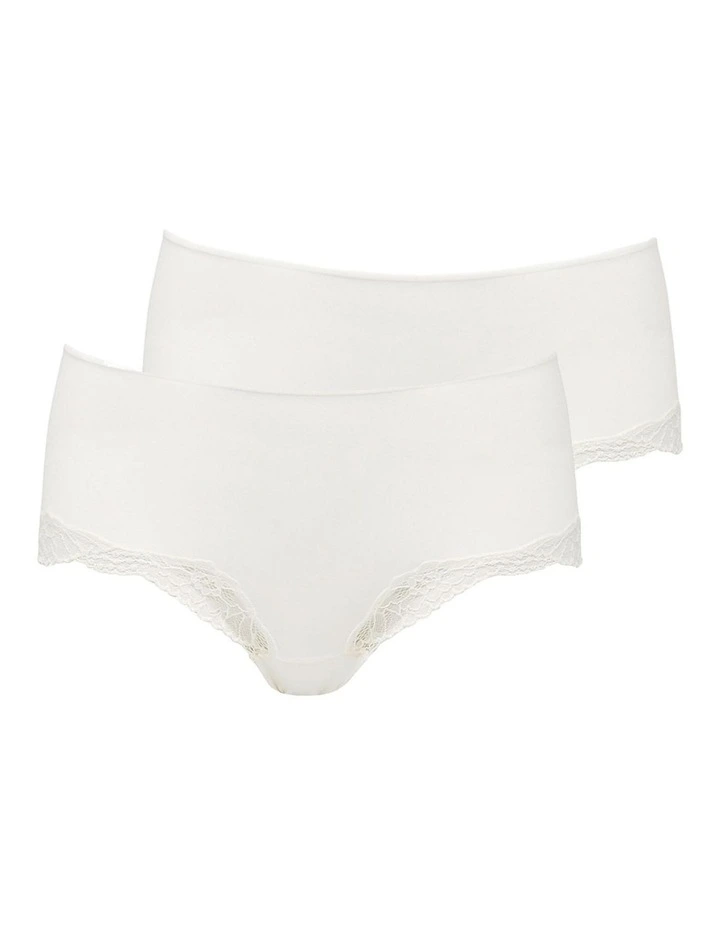 Classic Lace Brief in Ivory image 2