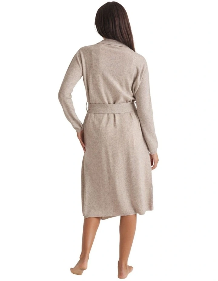Pure Cashmere Robe in Grey Marle image 2