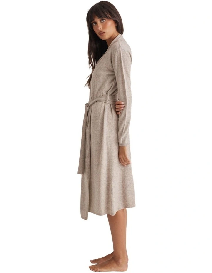 Pure Cashmere Robe in Grey Marle image 4