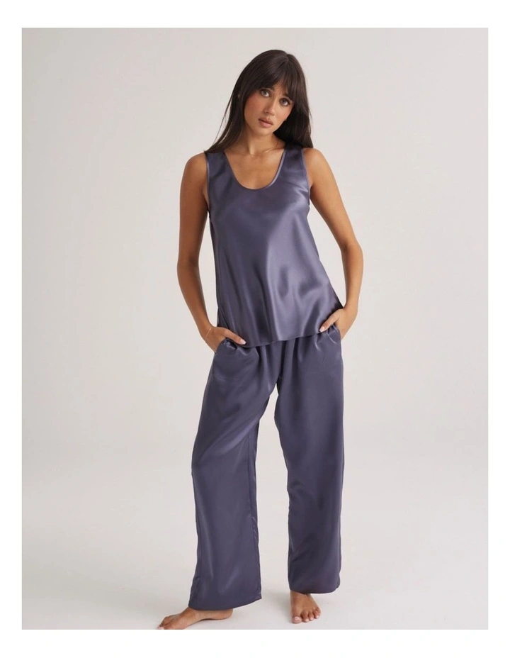 Silk Mono Silk Camisole in Blue Manor image 3