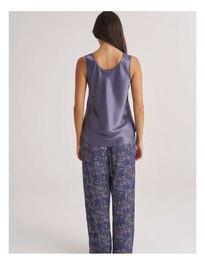 Silk Mono Silk Camisole in Blue Manor image 4