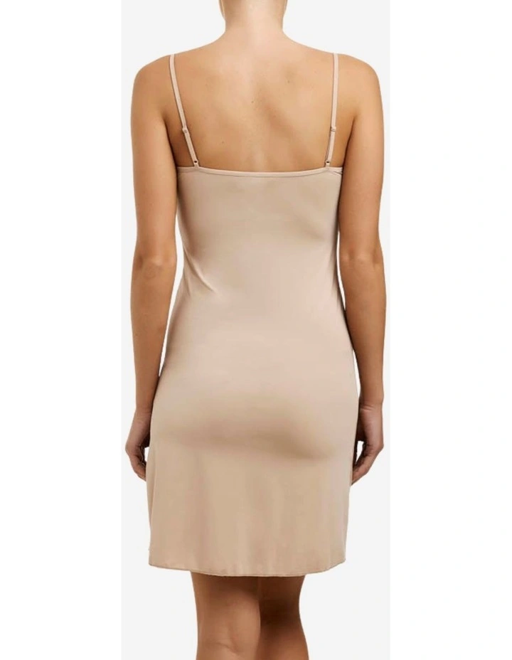 Classic Slip with Lace in Beige image 2