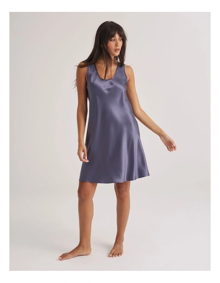 Silk Mono Chemise in Blue Manor image 2