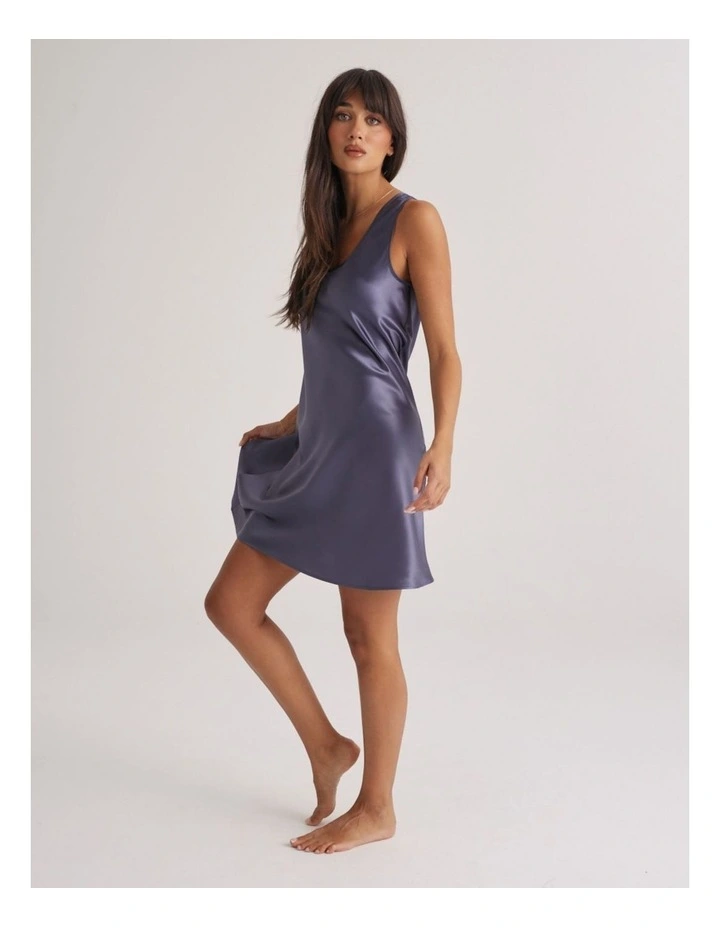 Silk Mono Chemise in Blue Manor image 3