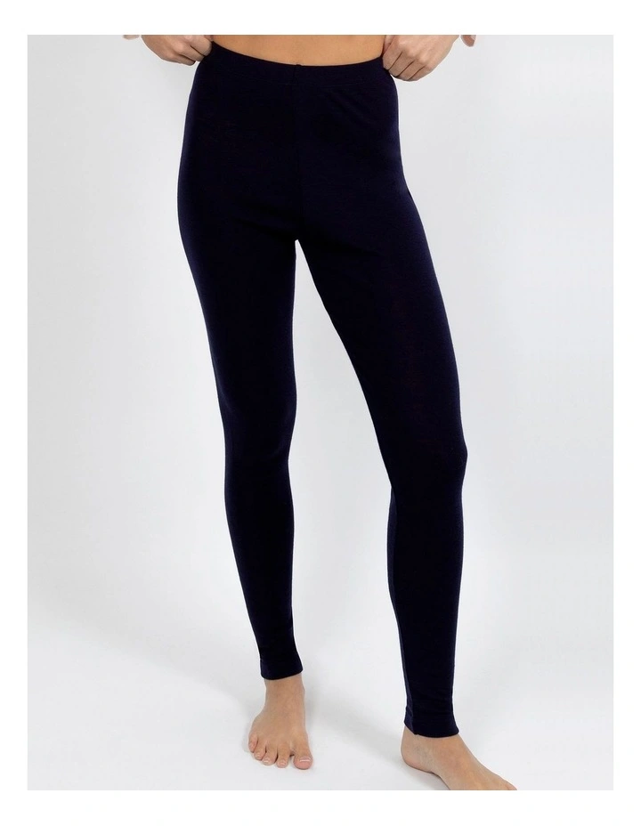 Pure Merino Wool Legging in Black image 1