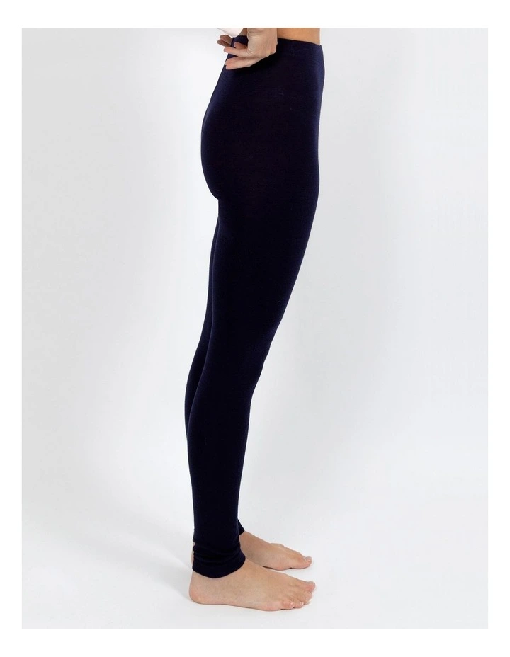 Pure Merino Wool Legging in Black image 3