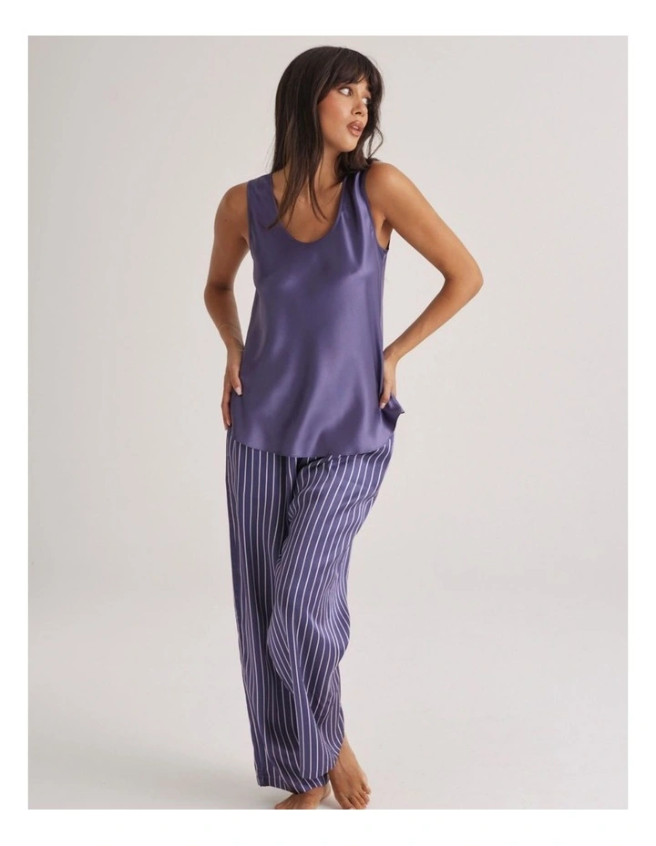 Pure Silk Pants in Manor Stripe image 2