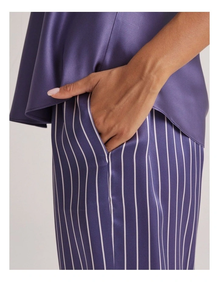 Pure Silk Pants in Manor Stripe image 3