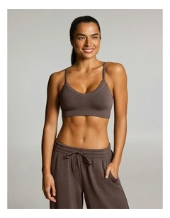 Seamless Sports Bra Milk Choc
