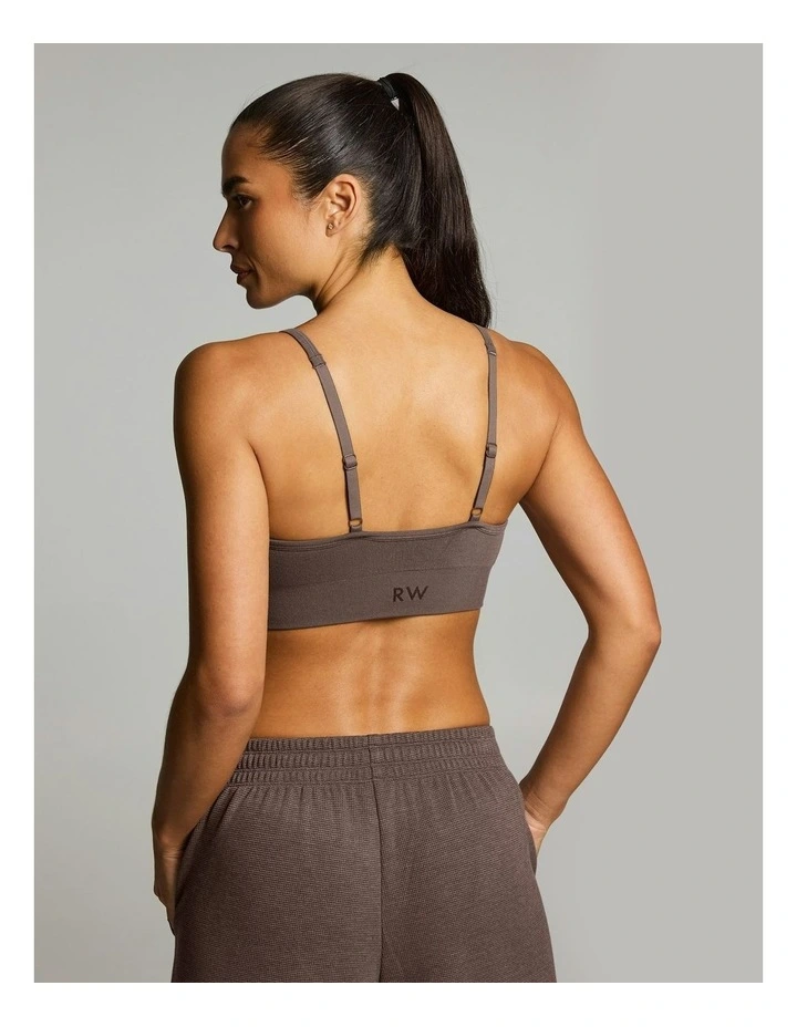 Seamless Sports Bra Milk Choc image 3
