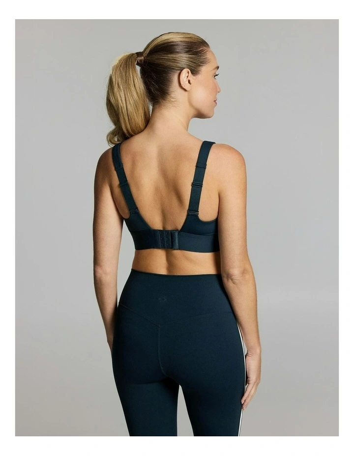 Square Neck High Impact Sports Bra Teal image 3