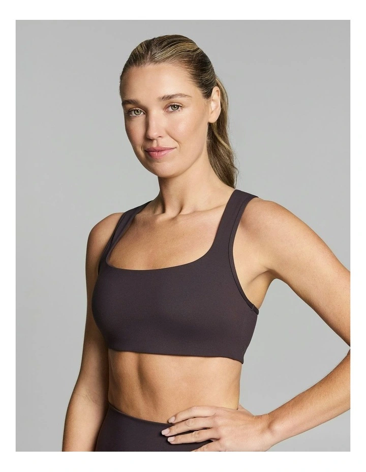 Square Neck Medium Impact Sports Bra Nutmeg image 4
